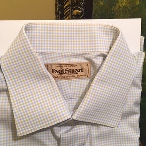 BEAUTIFUL PAUL STUART DRESS SHIRT 100% COTTON